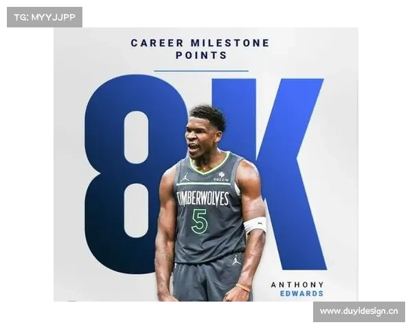 23岁186天，爱德华兹成NBA历史最年轻投进1000记三分的球员